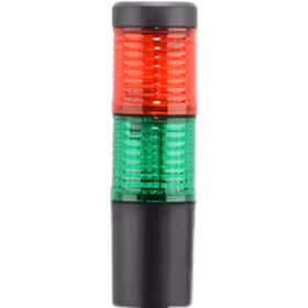 德力西电气 组合式塔灯；JDT50 2节 W 常亮 24V 26cm杆 侧面圆盘