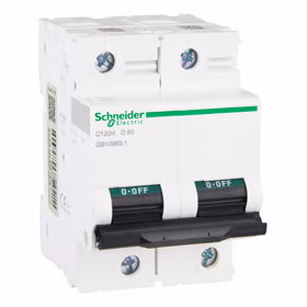 施耐德电气 断路器；C120H 2P D 80A