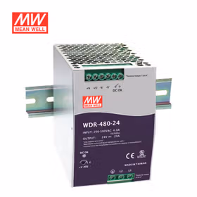 明纬 480W单组输出导轨型工业电源,8台/箱；WDR-480-48