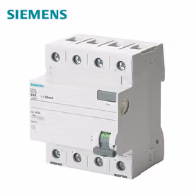 西门子 电磁式剩余电流保护开关 40A 4P 300mA AC；5SV4 AC 300mA 40A 4P
