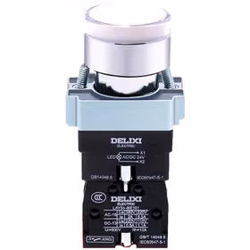 德力西电气 按钮指示灯；LAY5s-BW3白AC.DC 24V 1NO(标准型带灯平钮)抗干扰20V