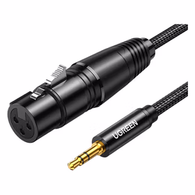 绿联UGREEN 3.5转卡侬母话筒线 20763 1米/根