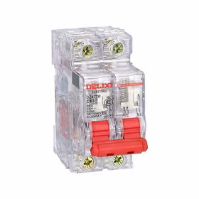 德力西电气 DZ47TR透明小型断路器；DZ47TR 透明MCB 6kA  2P C型 40A