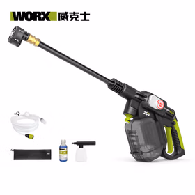 威克士20V无刷锂电清洗机WU633.9裸机无线清洗水枪高压大容量