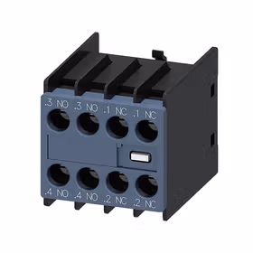 西门子 辅助开关正面,2NO+2NC电流路径1NO,1NC,1NC,1NO用于3RH2和3RT2螺栓型端子连接；3RH29161XA220MA0