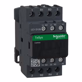 施耐德电气 进口TeSys D系列四极接触器,12A,230V,50/60Hz；LC1D128P7
