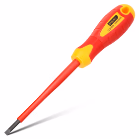 得力 绝缘一字螺丝批   4.0x100mm；DL5141001