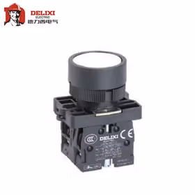 德力西电气 按钮开关；LAY5s-EF 白 1NO(经济型防水钮)