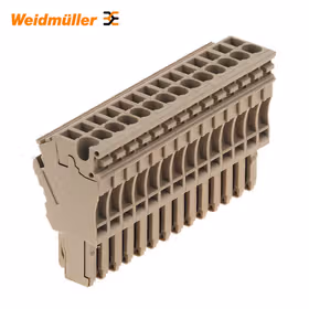 魏德米勒 Z系列,接线端子,接插件,深褐,直接安装；ZP 2.5/1AN/QV/14