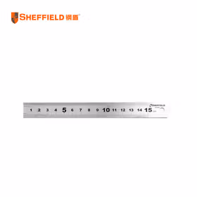 钢盾(SHEFFIELD) 不锈钢直尺6"(150mm)；S079006