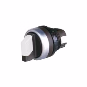 上海天逸电器 三位置带灯短柄旋钮头,白色；LA42XD3/W