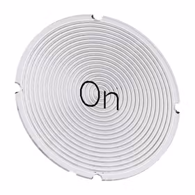 西门子 铭板适用于发光按钮,圆形,乳白色,带黑色文字,带标记：On；3SU19000AB710DJ0