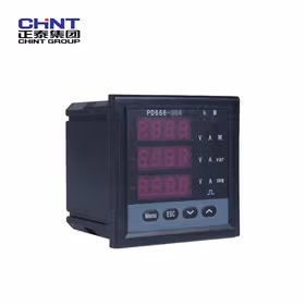 正泰 可编程多功能数显安装式电表；PD666-6S4 380V 5A