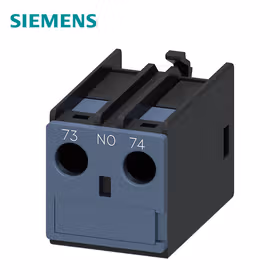 西门子 辅助开关正面,1NO电流路径1NO从上方连接用于3RH2和3RT2螺栓型端子连接73/74；3RH29111AA10