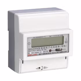 德力西电气 单相电子式电能表(导轨,计度器)；DDSU6606 220V 1级 5(30)A 计度器导轨表