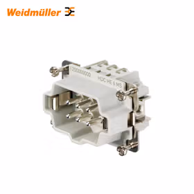 魏德米勒 HDC-插芯,插头,500V,24A,回路数:6,螺钉联接,产品外形尺寸:3；HDC HE 6 MS