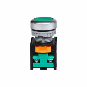 天得/tend &phi;22平头按钮,绿色；TN2BFG-1A