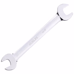 得力 镜面双开口扳手铬钒钢   27x30mm；DL33323