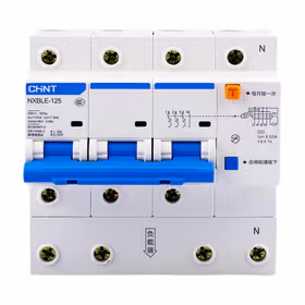正泰 剩余电流动作断路器；NXBLE-125 3P+N D80 30mA