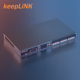 keepLINK KP-9000-GL8-40G 8口GPON管理型三层交换机OLT光纤设备安防道路监控小区宽带