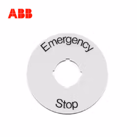 ABB 按钮指示装置附件，急停按钮标牌；CA6-1024