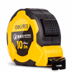 得力 鲁班尺自锁双面印刷   10mx25mm；DL271025