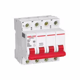 德力西电气 微型断路器；DZ47s C型 3P+N 10A
