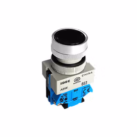 和泉 平头按钮开关 黑色；ABW110B