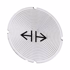 西门子 铭板适用于发光按钮,圆形,乳白色,带黑色文字,带图形符号：松开；3SU19000AB710RG0