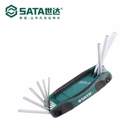 世达 9件折叠式英制内六角组套5/64"-1/4"；09122