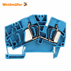 魏德米勒 直通型接线端子,弹片联接,6mm,800V,41A,蓝色；ZDU 6-2/2AN BL