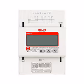 德力西电气 单相预付费电能表；DTSU6606vcrf 220/380V B级0.05-0.25(6)A液晶互