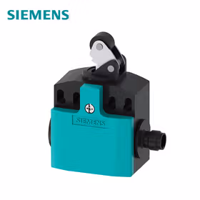 西门子 位置开关塑料外壳,50mm设备连接2x(M20x1.5)1NO/2NC速动触点带M12插头,4极右侧,连接2NC最大250V和4A带塑料辊的滚轮杠杆13mm；3SE52440LE101AE0