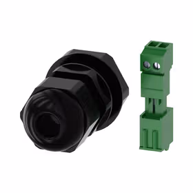 西门子 米制螺纹套管接头M20为了引入圆电缆,引入AS-i壳体,用于塑料或金属壳体带1-3个指令位,包含2芯接线插头用于AS-i模块；3SU19000JA100AA0