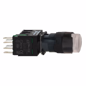 施耐德电气 圆形白色(LED12～24V) 1NO 16mm 带灯按钮；XB6AW1B1B