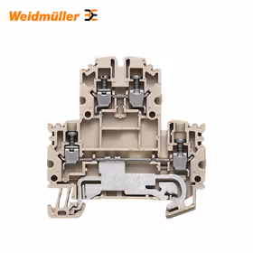 魏德米勒 双层端子,螺钉联接,2.5mm,800V,24A,深褐；WDK 2.5N DU-PE