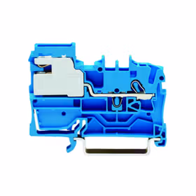 万可(WAGO) 接线端子,接线线径2.5mm,额定电流32A,弹簧连接；2002-7114