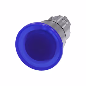 西门子 发光蘑菇头推拉开关,22mm,圆形,金属,高光,蓝色,40mm,锁定,拉动释放机构；3SU10511BA500AA0