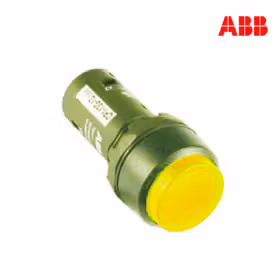 ABB CP4凸头自锁型按钮(带灯型),黄色；CP4-11Y-10
