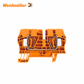魏德米勒 直通型接线端子,弹片联接,6mm,800V,41A,橙色；ZDU 6 OR