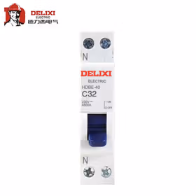 德力西电气 HDBE-40相线+中性线断路器；HDBE-40 1P+N C 10A