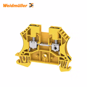 魏德米勒 直通型接线端子,螺钉联接,4mm,800V,32A,黄色；WDU 4 GE/SW