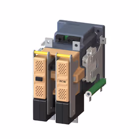 西门子 接触器结构尺寸4,2极,DC-3和5,在750V时为75A辅助触点21(2NO+1NC)可变电阻和串联电阻直流电操作直流磁系统72VDC；3TC48170LJ8