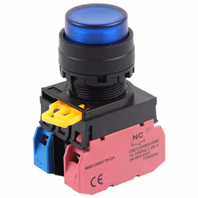 和泉 按钮开关,蓝色；YW1L-MF2E20Q4S