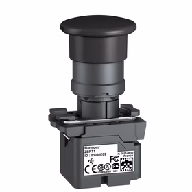 施耐德电气 无线按钮(&phi;40黑色蘑菇头+发射器)；ZB5RTC2