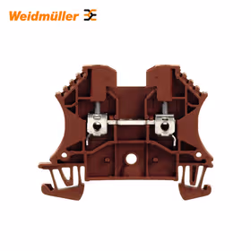 魏德米勒 直通型接线端子,螺钉联接,2.5mm,800V,24A,棕色；WDU 2.5 BR