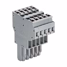 万可(WAGO) 2线孔型连接器,4mm,8极,灰色；769-128