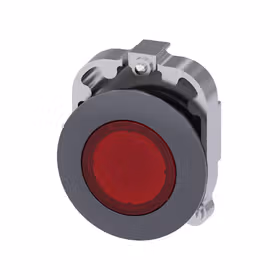 西门子 发光按钮,30mm,圆形,金属,亚光,红色,正面固定环,用于扁安装键控式；3SU10610JB200AA0