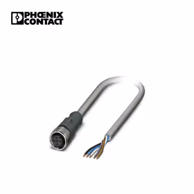 菲尼克斯 传感器/执行器电缆；SAC-5P-5,0-E10/M12FS