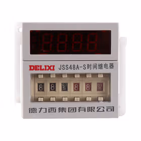 德力西电气 数显式时间继电器；JSS48A-S 0.1S-99H AC380V 带PF083A座